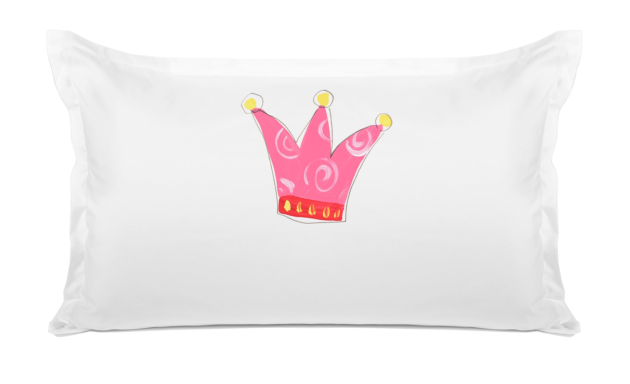 Pretty Pink Crown - Personalized Kids Pillowcase Collection