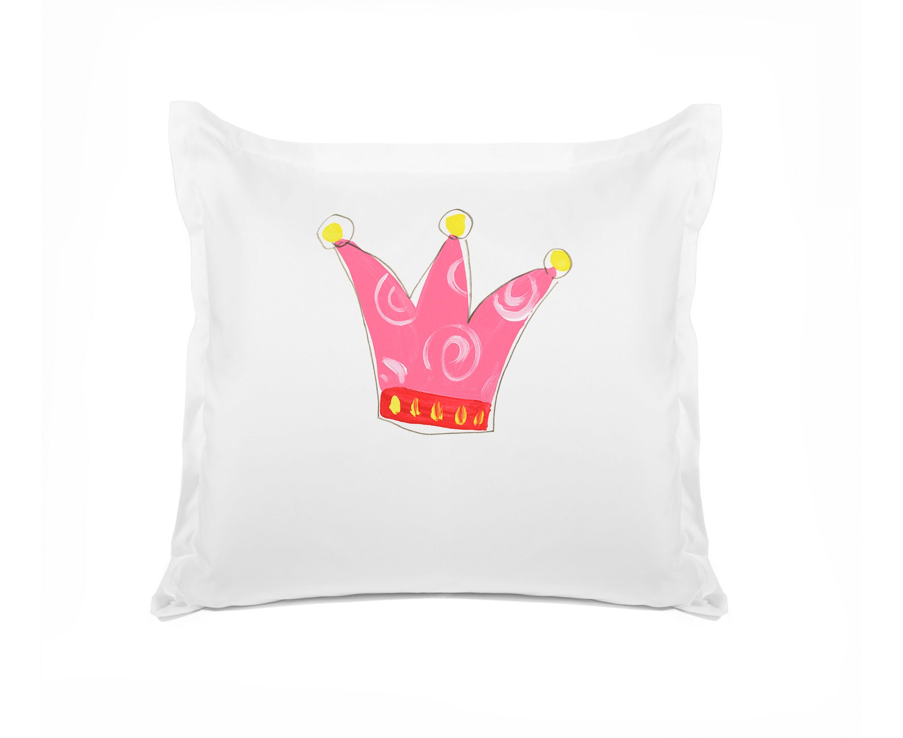 Pretty Pink Crown - Personalized Kids Pillowcase Collection