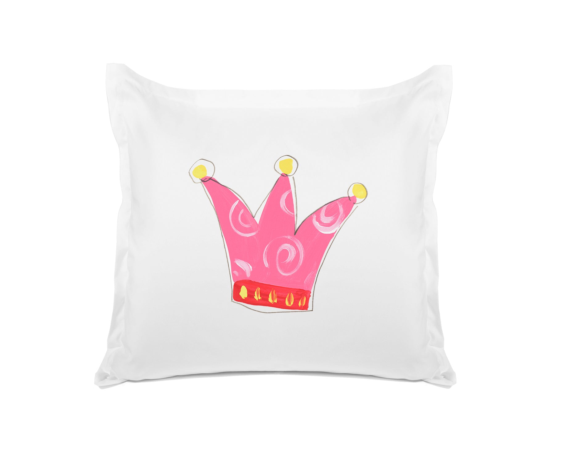 Pretty Pink Crown - Personalized Kids Pillowcase Collection