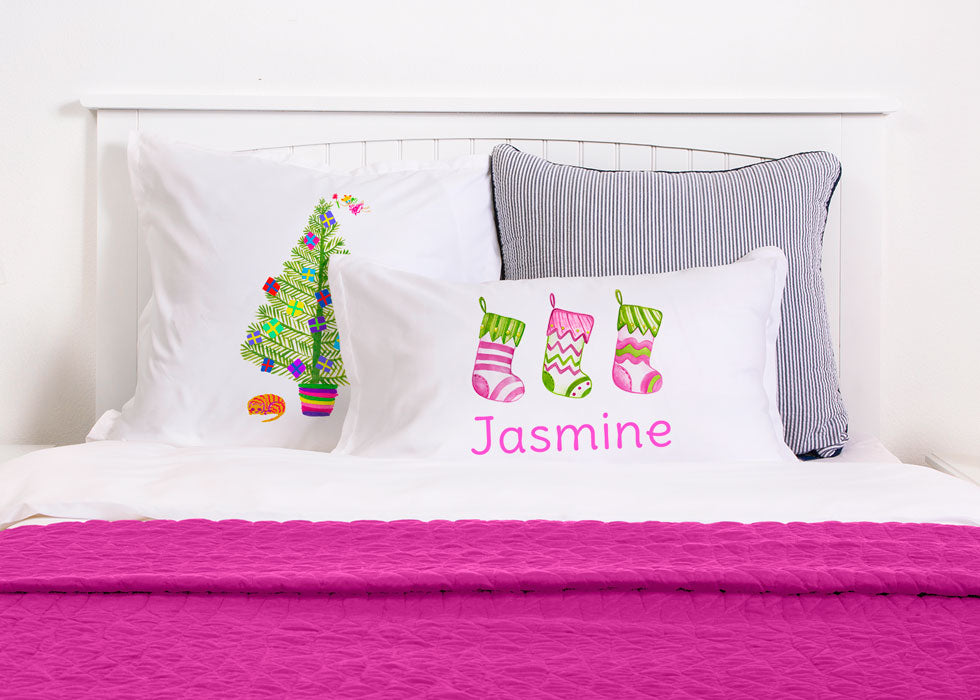 Christmas Stocking - Kids Personalized Pillowcase Collection