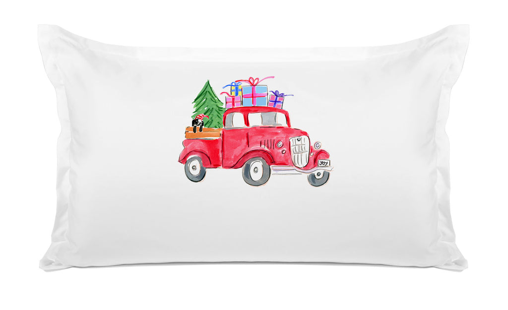 Christmas Truck Delivery - Kids Personalized Pillowcase Collection Christmas Truck Delivery - Kids Personalized Pillowcase Collection