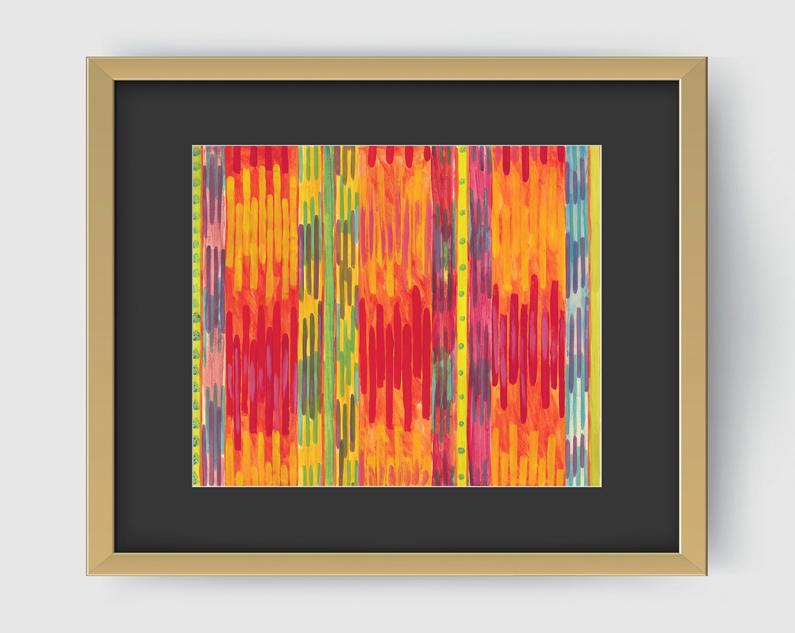 Runway Art Print - Abstract Art Wall Decor Collection - Red & Orange