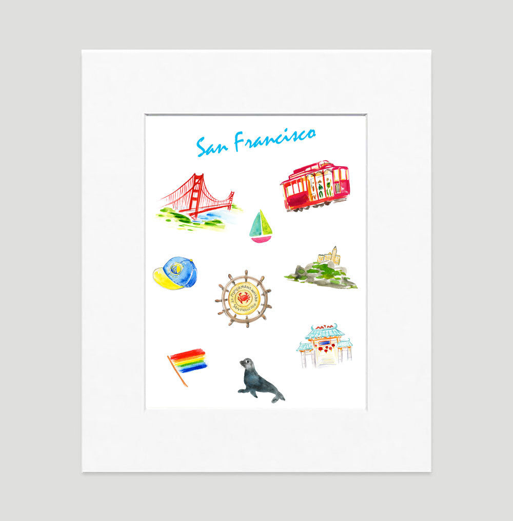 San Francisco Art Print - Travel Print Wall Art Collection-Di Lewis