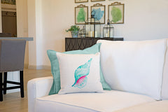 Sea Shell Throw Pillow Cover - Coastal Designs Throw Pillow Cover Collection-Di Lewis