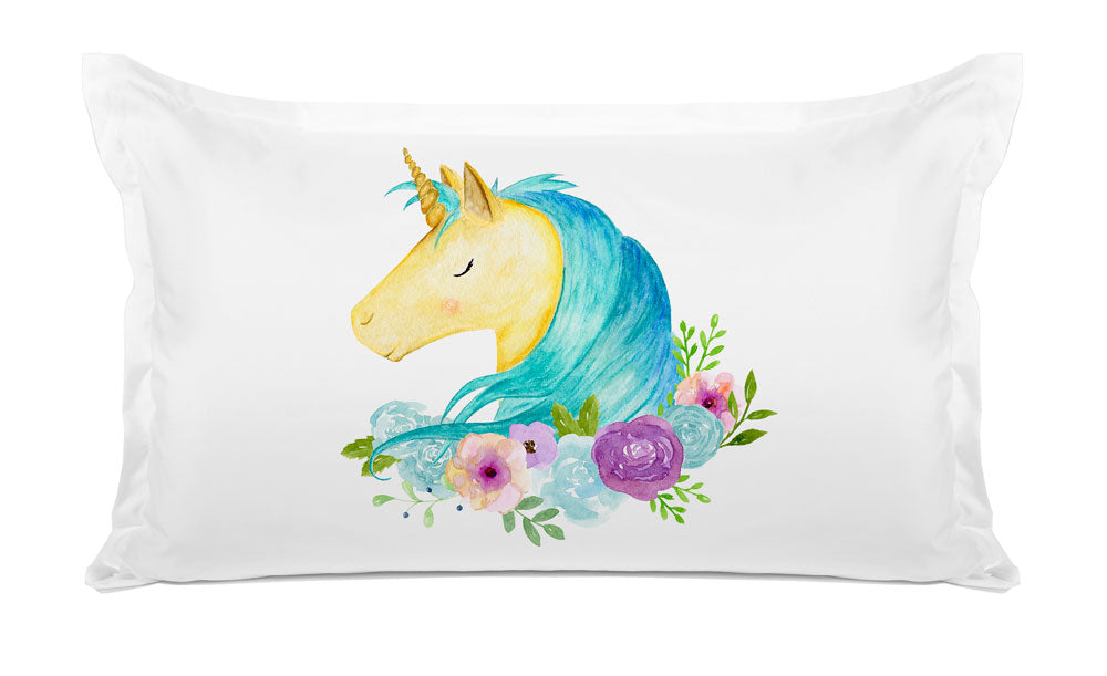 Blue Unicorn - Personalized Kids Pillowcase Collection