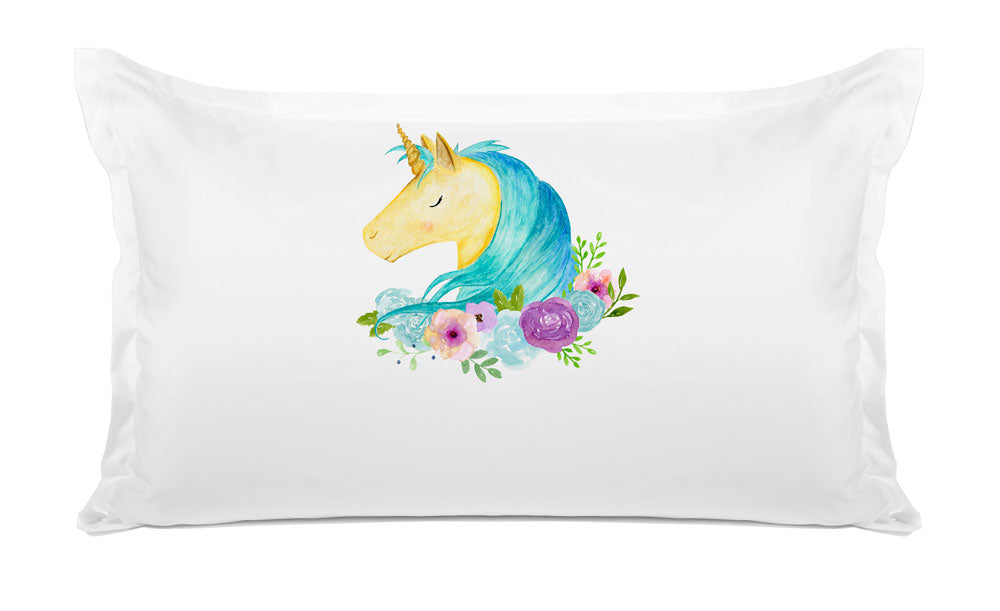 Blue Unicorn - Personalized Kids Pillowcase Collection