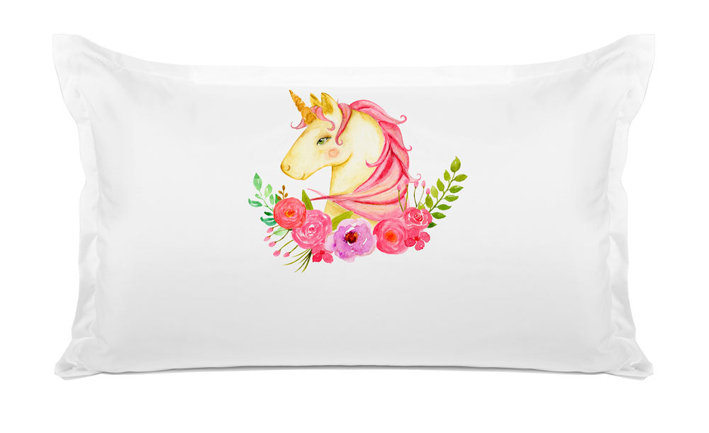 Pink Unicorn - Personalized Kids Pillowcase Collection Pink Unicorn - Personalized Kids Pillowcase Collection