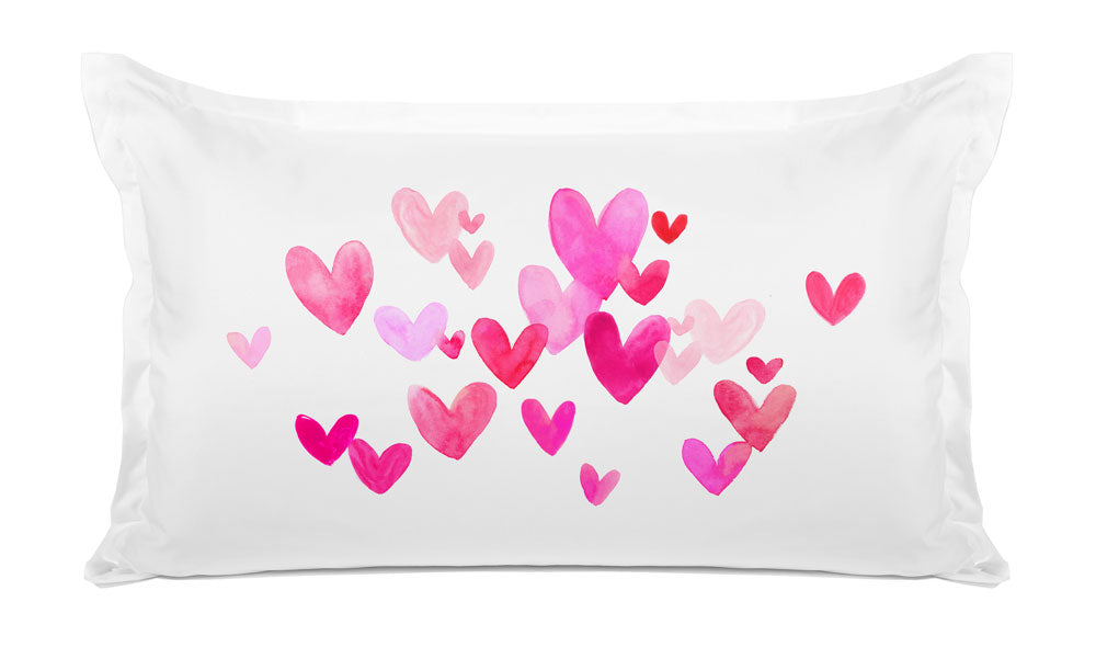 Small Pink Hearts - Personalized Kids Pillowcase Collection