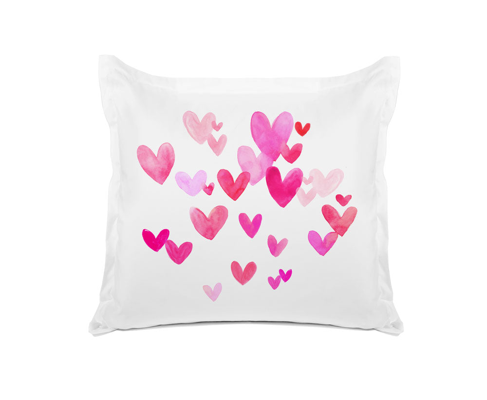 Small Pink Hearts - Personalized Kids Pillowcase Collection