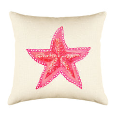 Starfish Throw Pillow Cover - Coastal Designs Throw Pillow Cover Collection-Di Lewis