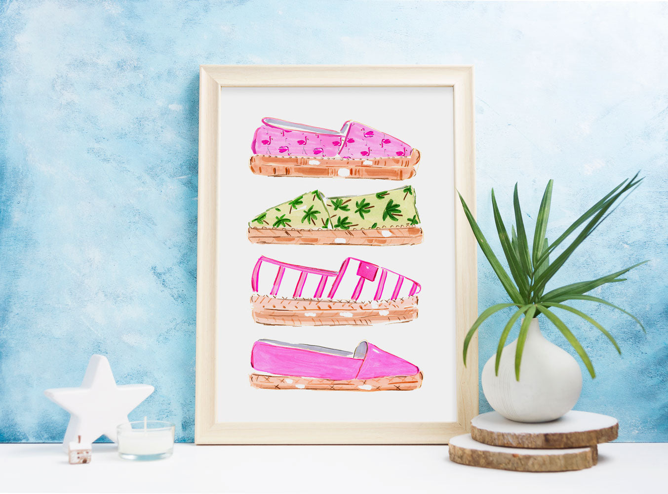 Summer Days Art Print - Fashion Illustration Wall Art Collection-Di Lewis