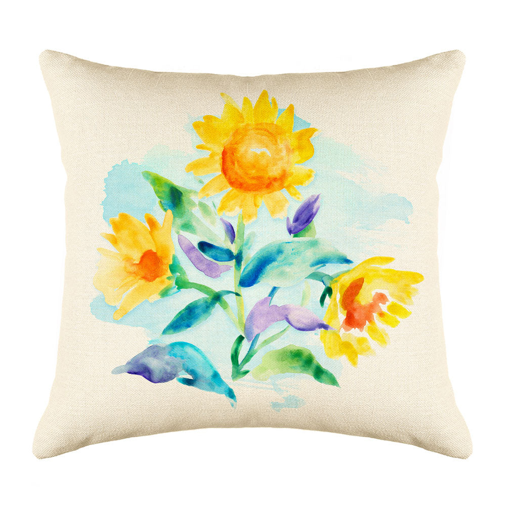 Sunflower Throw Pillow Cover - Decorative Designs Throw Pillow Cover Collection Sunflower Throw Pillow Cover - Decorative Designs Throw Pillow Cover Collection