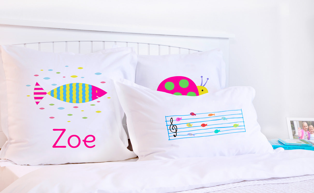 Colorful Fish - Personalized Kids Pillowcase Collection