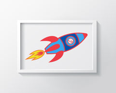 Take Me To The Moon Art Print - Kids Wall Art Collection-Di Lewis