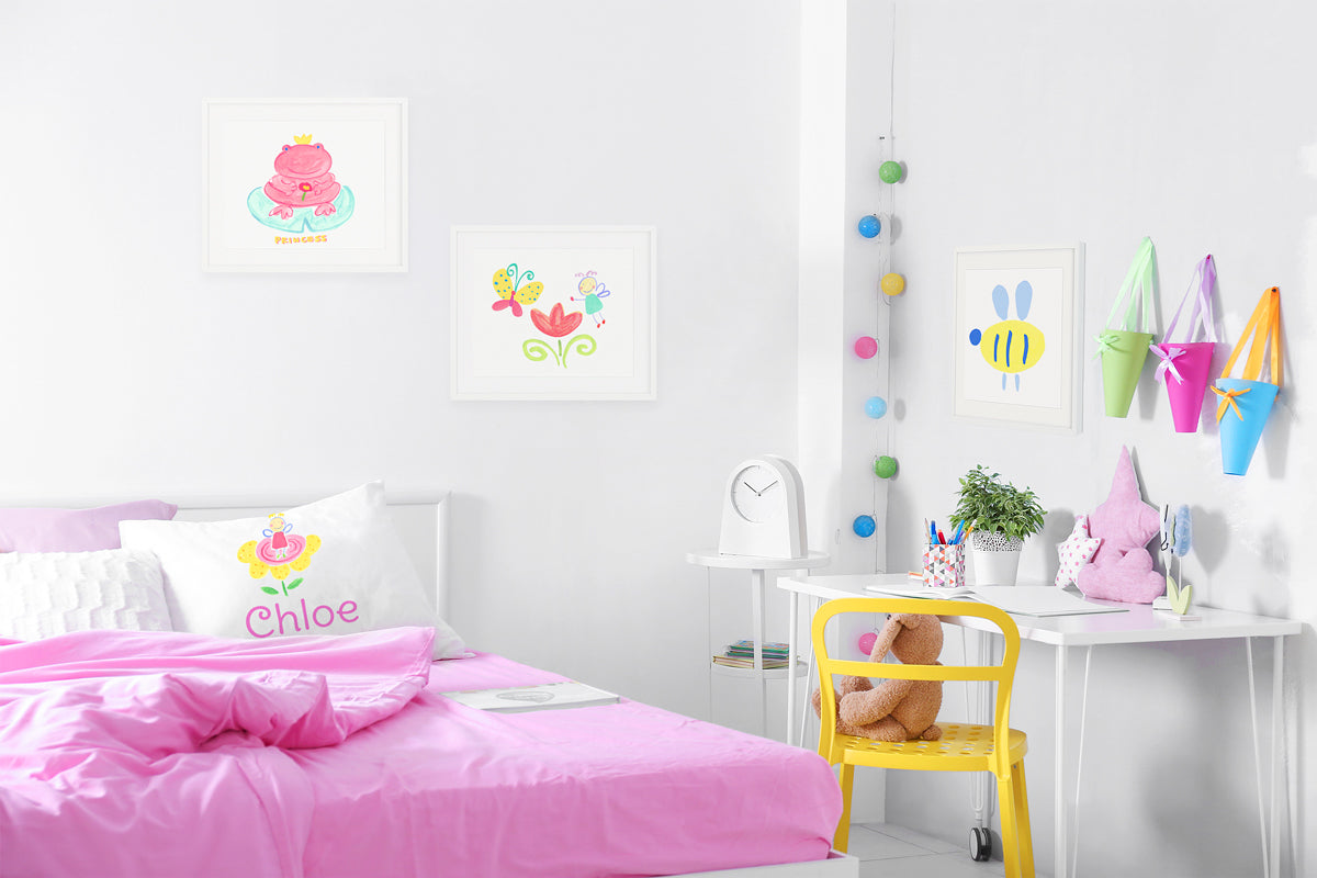 Colorful Flower Fairy - Personalized Kids Pillowcase Collection