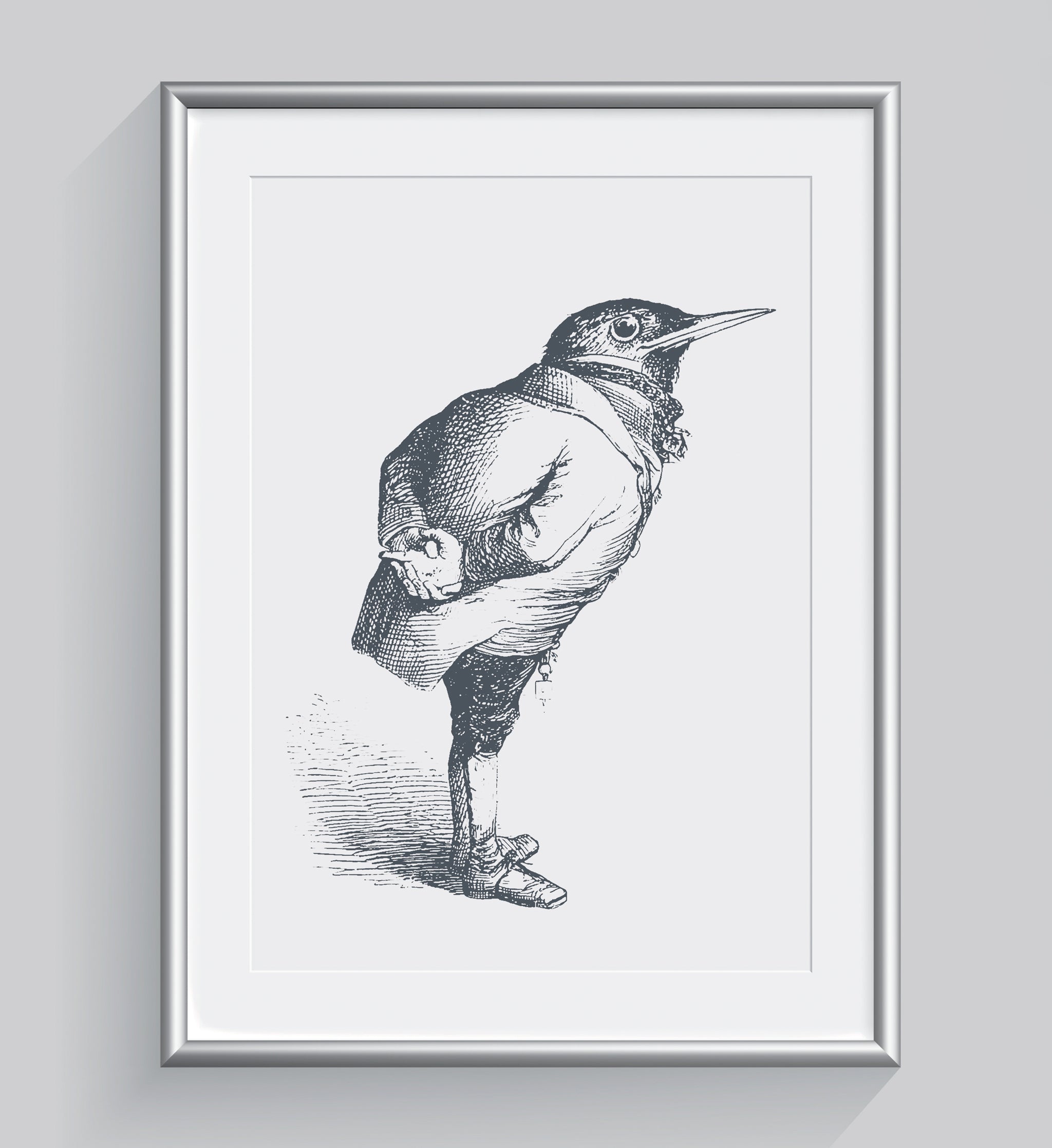 The Humble Starling Art Print - Animal Illustrations Wall Art Collection-Di Lewis