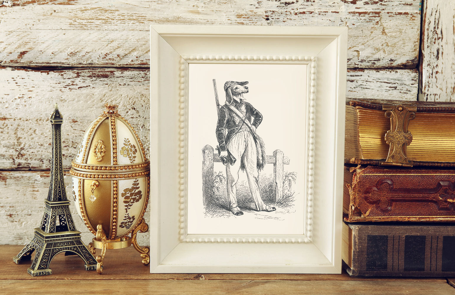 The Hunter Art Print - Animal Illustrations Wall Art Collection-Di Lewis