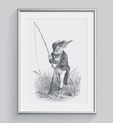 The King Fisher Art Print - Animal Illustrations Wall Art Collection-Di Lewis