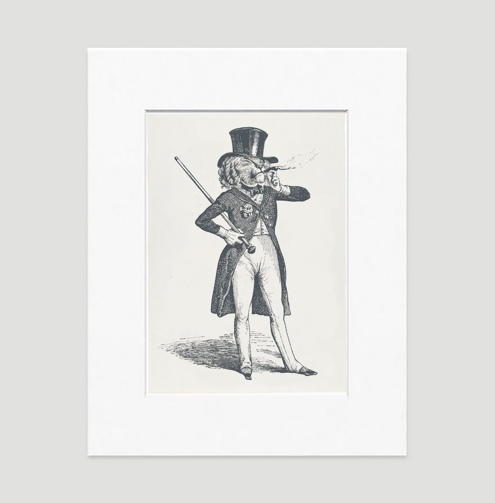 Parisian Lion Art Print - Animal Illustrations Wall Art Collection The Parisian Lion Art Print - Animal Illustrations Wall Art Collection-Di Lewis