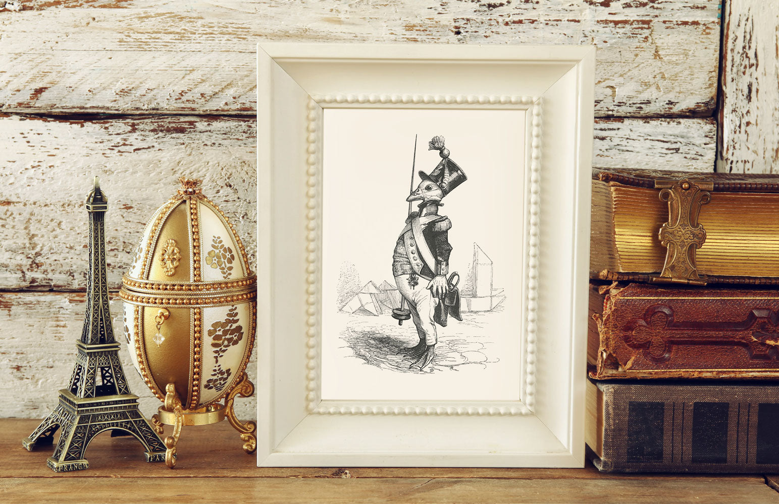 The Three Star Sergeant Art Print - Animal Illustrations Wall Art Collection-Di Lewis