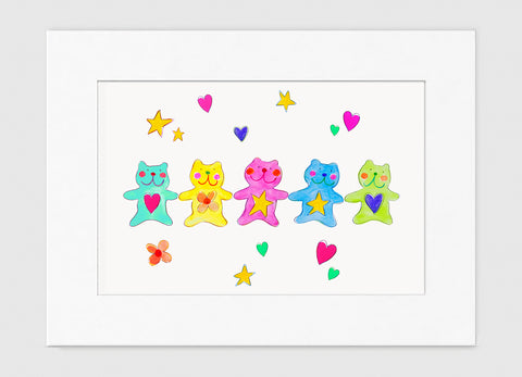The Bears Art Print - Kids Wall Art Collection-Di Lewis