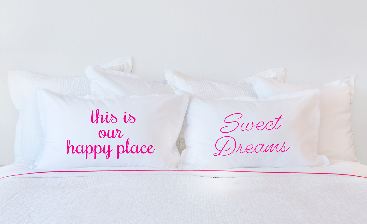 This Is Our Happy Place - Inspirational Quotes Pillowcase Collection-Di Lewis