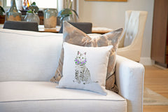 Tabby Cat Throw Pillow Cover - Cat Illustration Throw Pillow Cover Collection-Di Lewis