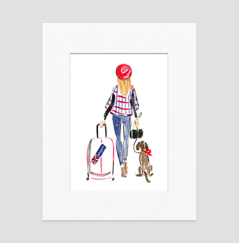 Toodle Loo Art Print - Fashion Illustration Wall Art Collection-Di Lewis