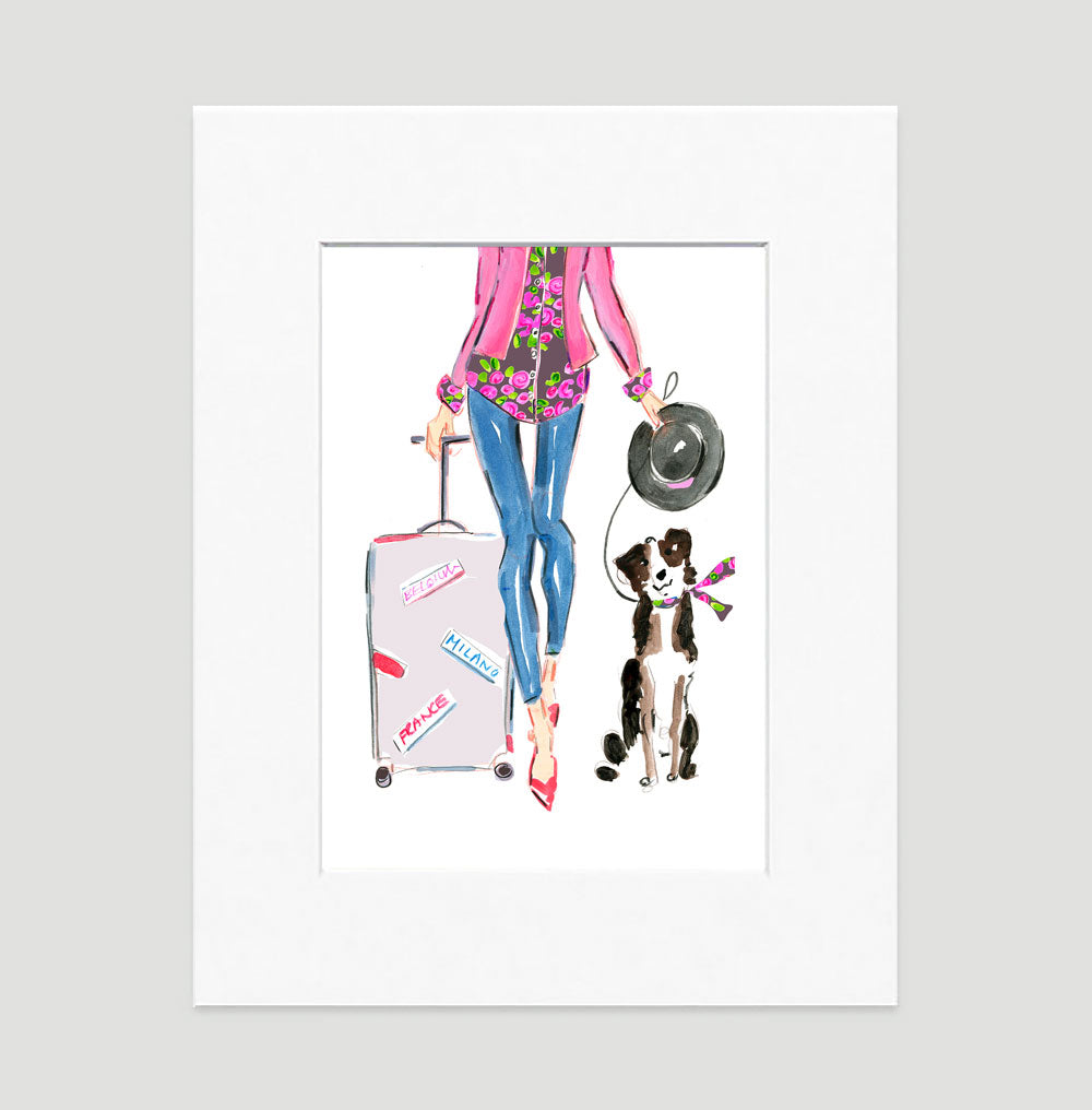 Travel Chic Art Print - Fashion Illustration Wall Art Collection-Di Lewis