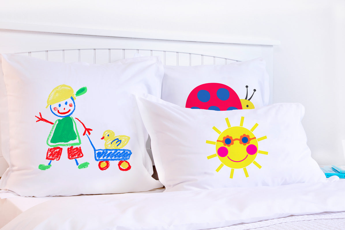 Colorful Boy and Duck - Personalized Kids Pillowcase Collection