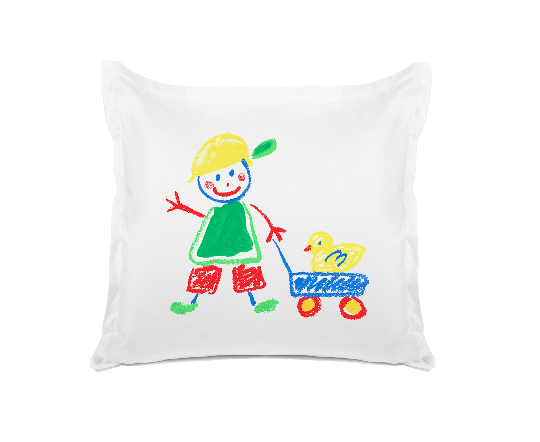 Colorful Boy and Duck - Personalized Kids Pillowcase Collection