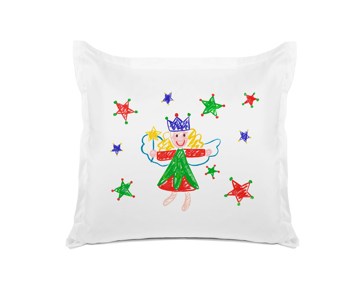 Christmas Stars Red & Green - Kids Personalized Pillowcase Collection