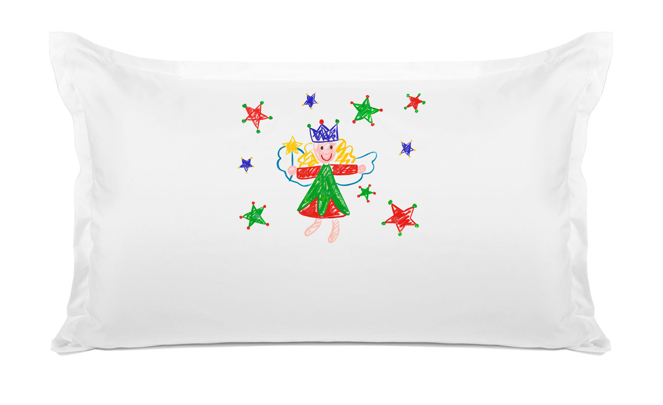 Christmas Stars Red & Green - Kids Personalized Pillowcase Collection