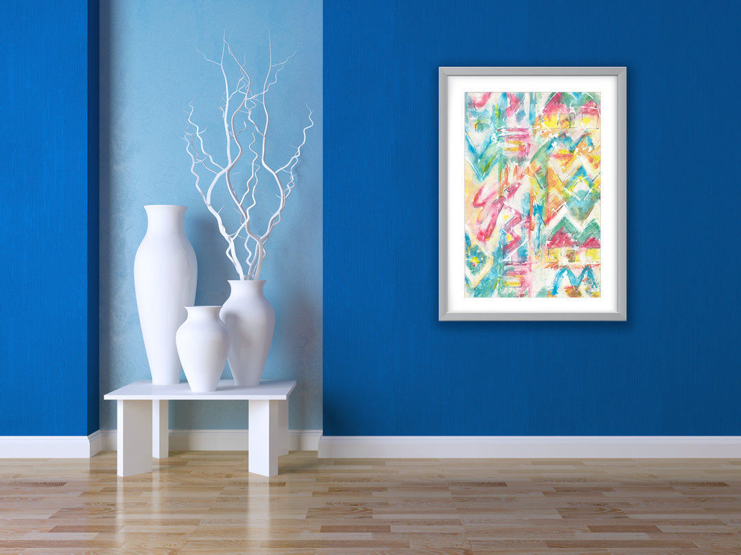 Les Angles Art Print - Abstract Art Wall Decor Collection-Di Lewis