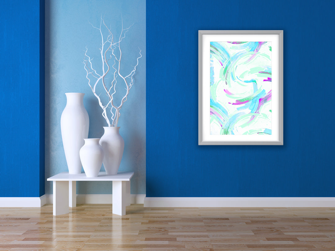 Sakura Art Print - Abstract Art Wall Decor Collection-Di Lewis