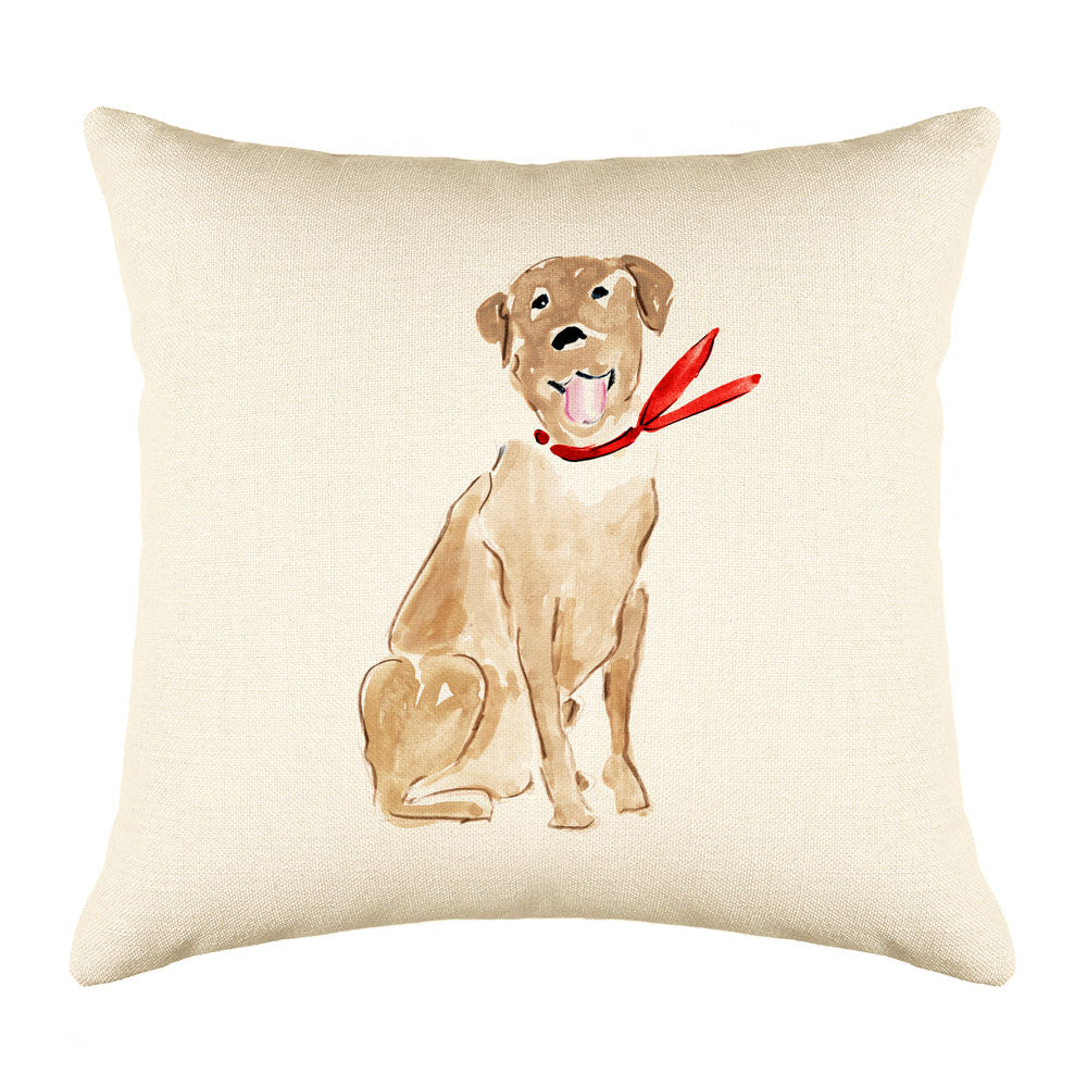 Labrador Throw Pillow Cover - Dog Illustration Throw Pillow Cover Collection Larry Labrador Throw Pillow Cover - Dog Illustration Throw Pillow Cover Collection-Di Lewis