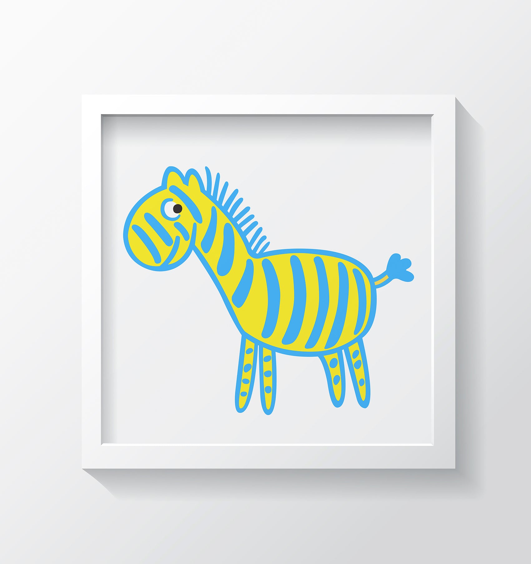 Zebra Art Print - Kids Wall Art Collection-Di Lewis