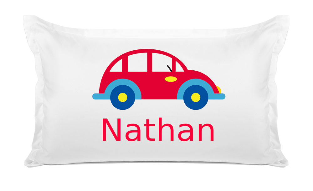 Red Car - Personalized Kids Pillowcase Collection