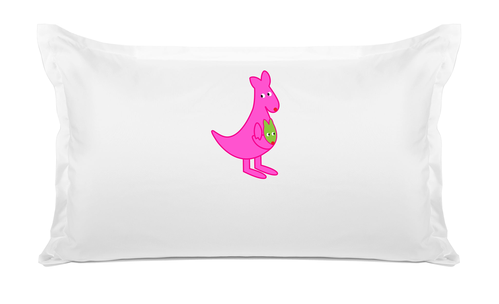 Pink Kangaroo - Personalized Kids Pillowcase Collection