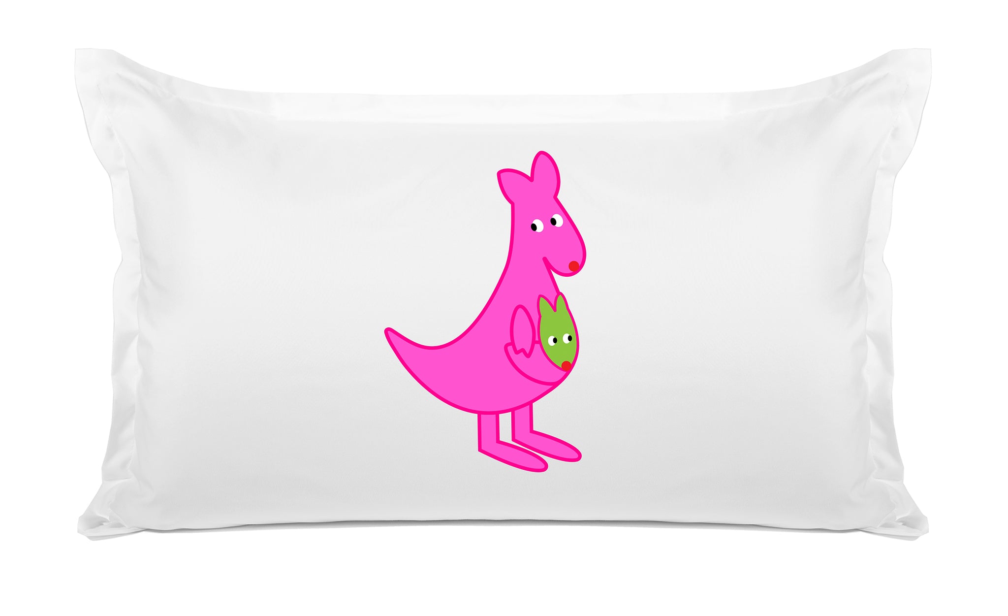 Pink Kangaroo - Personalized Kids Pillowcase Collection