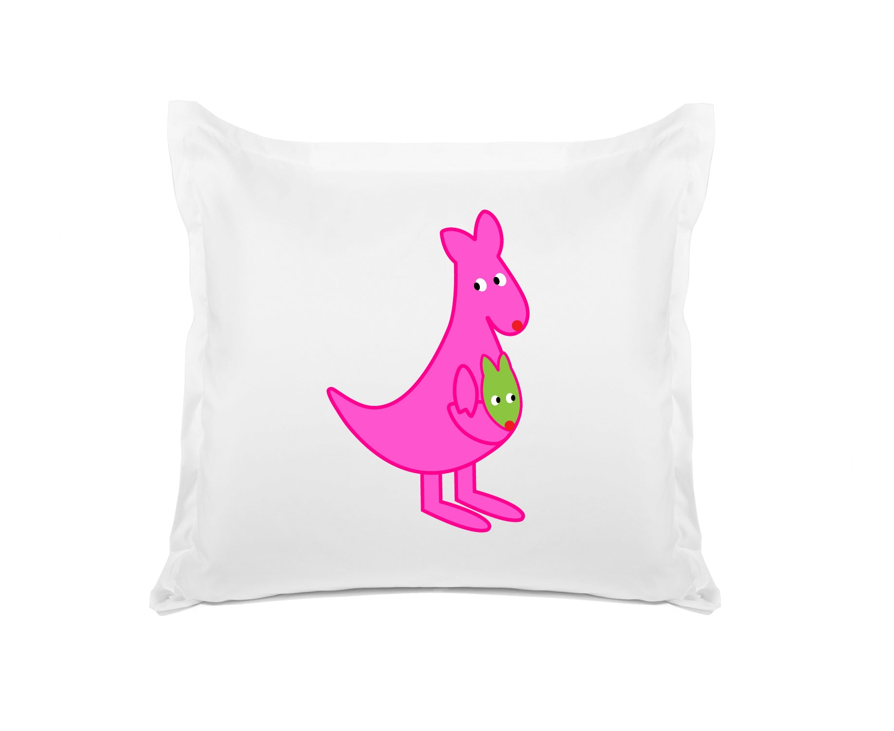 Pink Kangaroo - Personalized Kids Pillowcase Collection