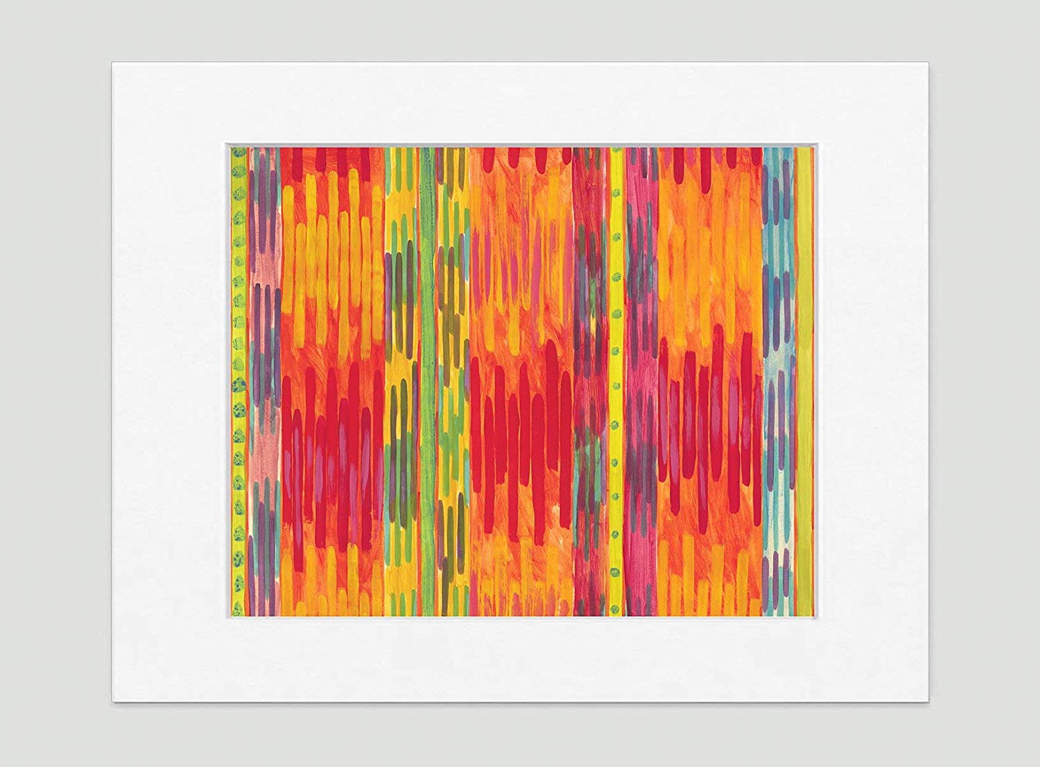 Runway Art Print - Abstract Art Wall Decor Collection - Red & Orange