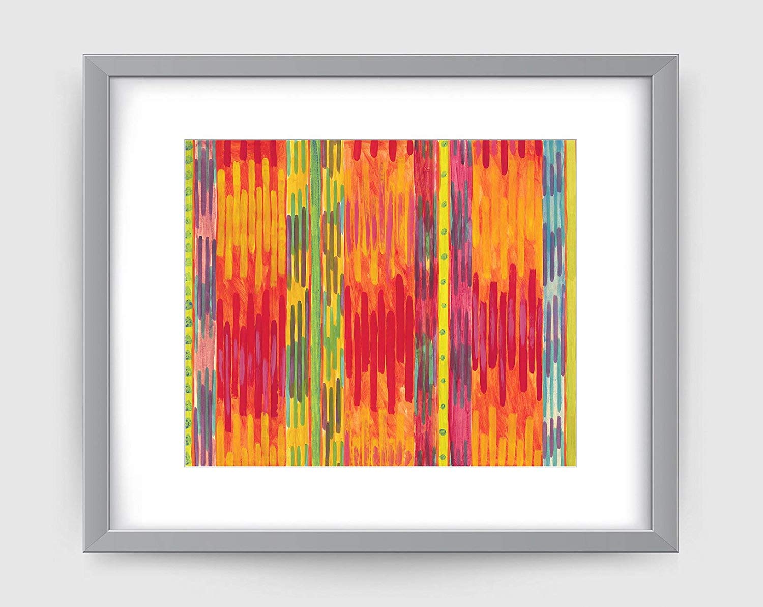 Runway Art Print - Abstract Art Wall Decor Collection - Red & Orange