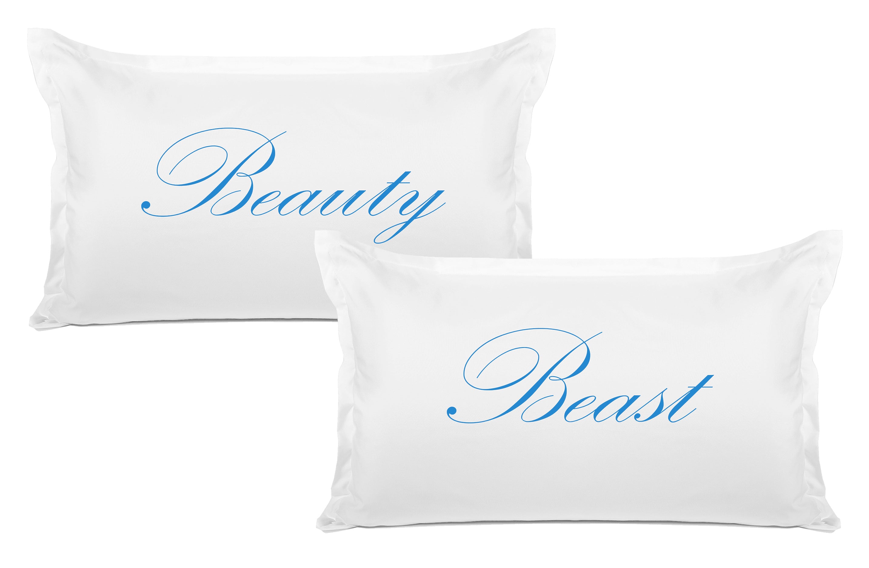 Beauty, Beast - His & Hers Pillowcase Collection-Di Lewis