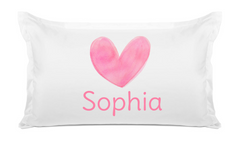 Pink Heart - Personalized Kids Pillowcase Collection