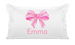 Pink Bow - Personalized Kids Pillowcase Collection