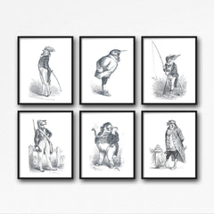 The Honorable Falcon Art Print - Animal Illustrations Wall Art Collection-Di Lewis