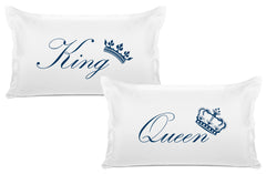 King Crown, Queen Crown - His & Hers Pillowcase Collection-Di Lewis