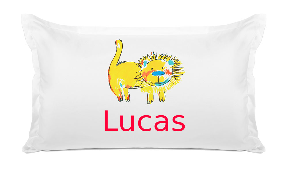 Yellow Lion - Personalized Kids Pillowcase Collection