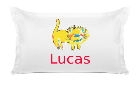 Yellow Lion - Personalized Kids Pillowcase Collection
